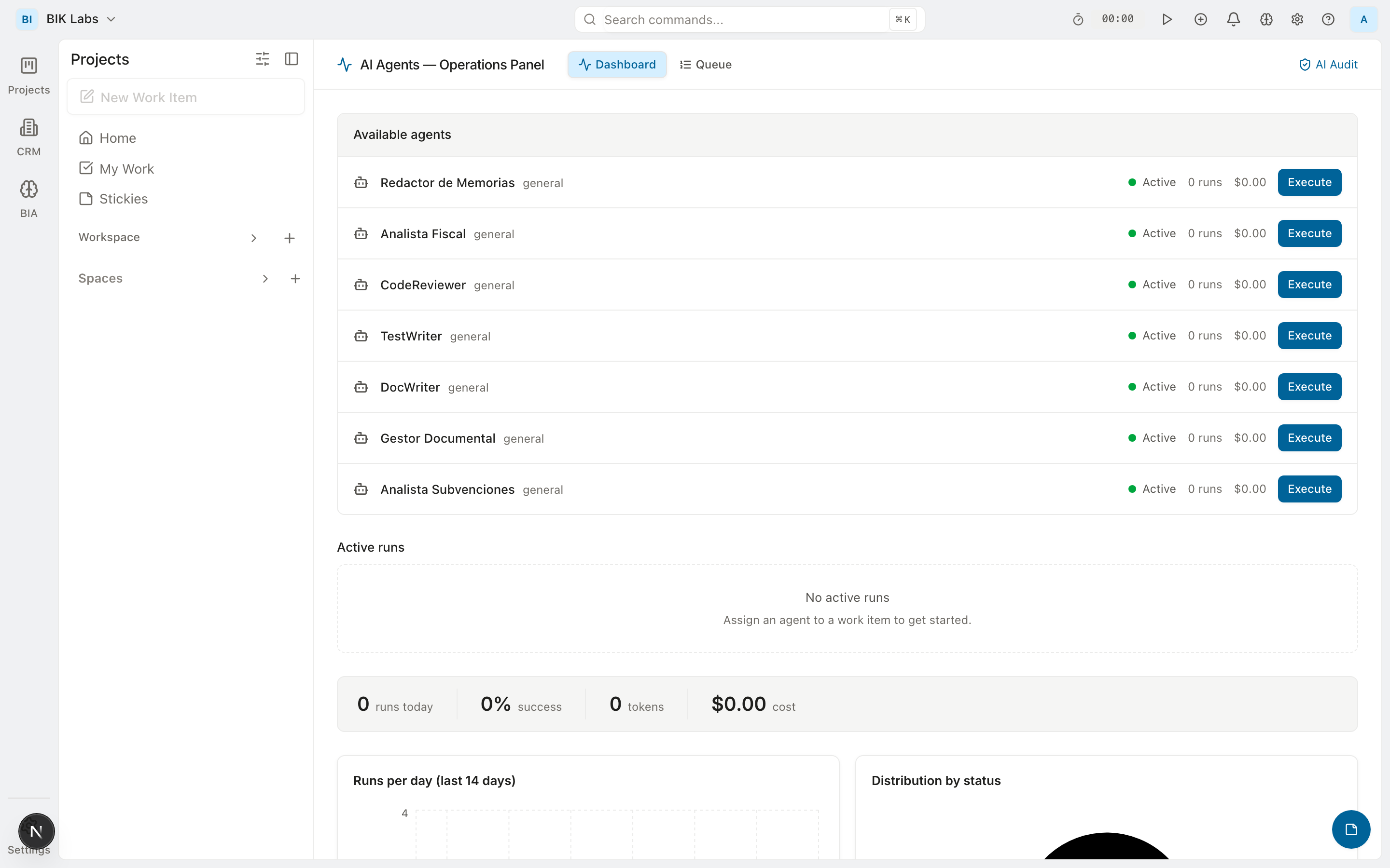 Audit trail completo