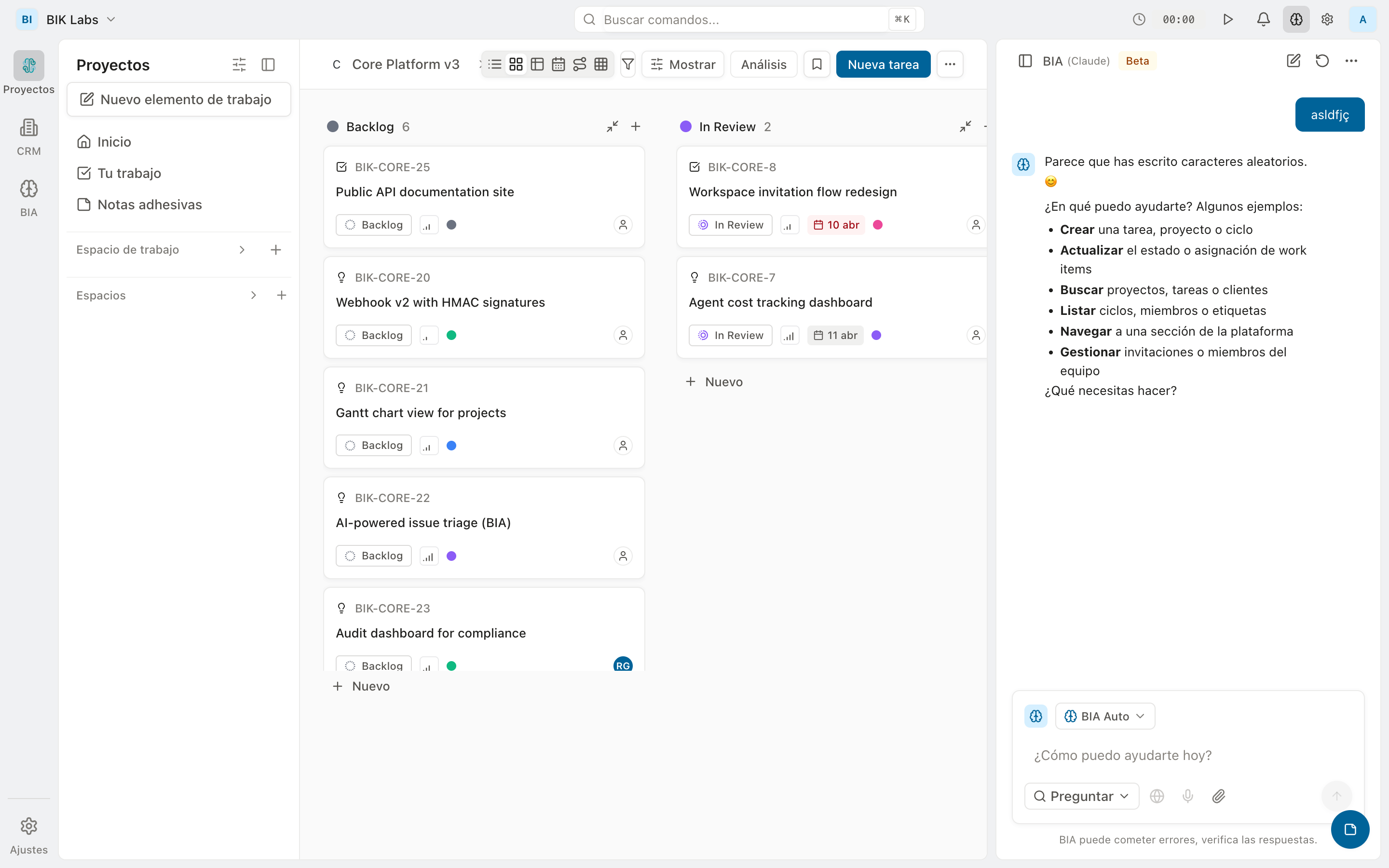 BIA — Pregunta lo que quieras a tu workspace
