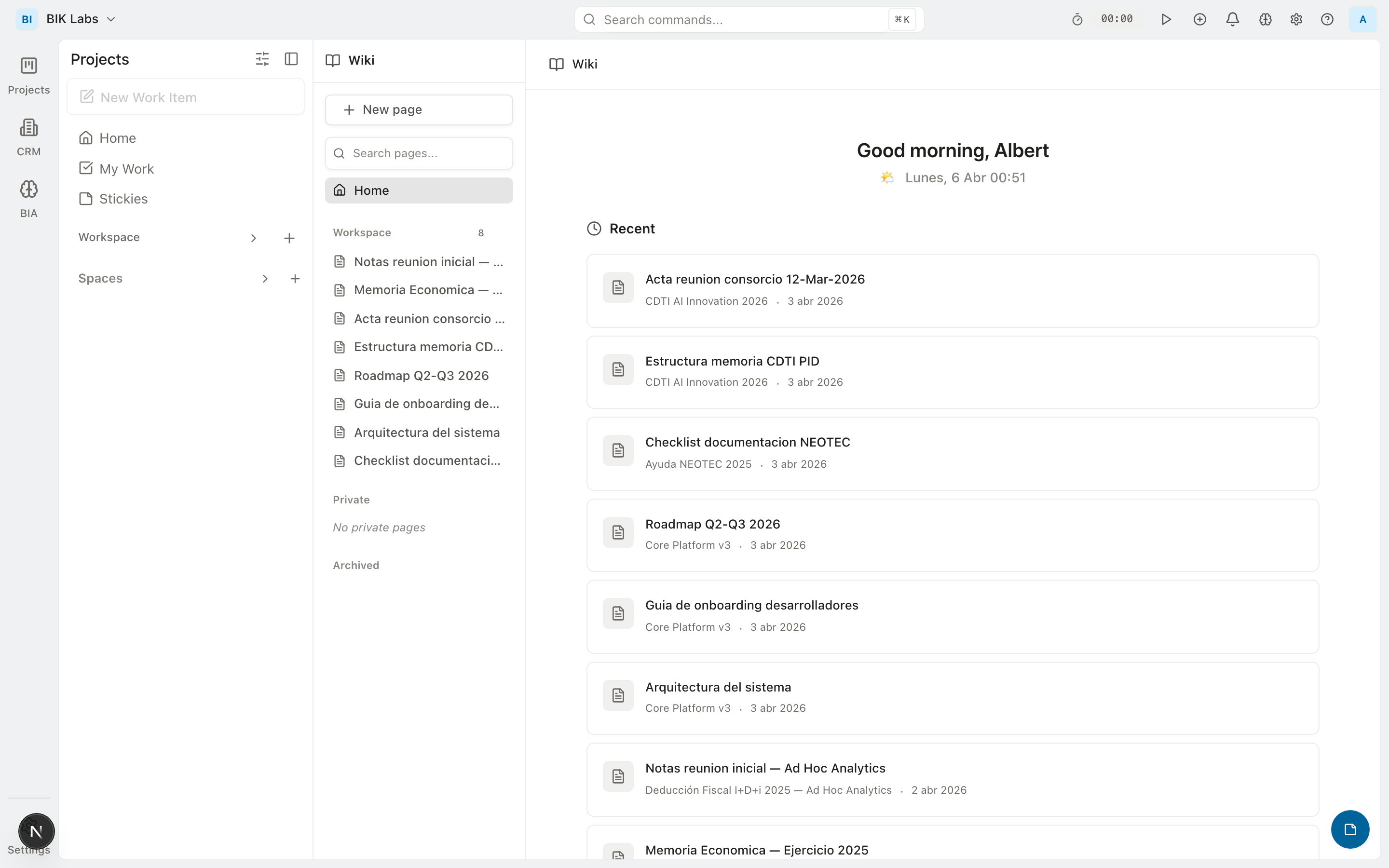 Identidad de agente — Miembros reales del equipo